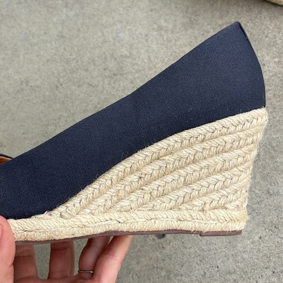 J CREW FACTORY Canvas Espadrille Wedges NWOB Size 8.5 - Picture 9 of 13